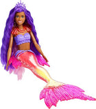 Barbie Mermaid Power Barbie “Brooklyn” Roberts Mermaid Doll with Pet, Interchangeable Fins, Hairbrush & Accessories, Toy for 3 Year Olds & Up