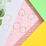150 Pieces Heart Shape Spacer Beads Jewelry Charm Loose Beads Small Hole Heart Beads for DIY Handmade Craft Jewelry Making Supplies (Gold, Silver, Rose Gold)