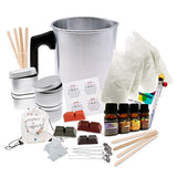 Longan Craft Candle Making Kit-Complete DIY Candle Making Supplies-Create Colored Scented Soy Candles-Full Beginners Set Including 2 LB Wax, Rich Scents, Dyes, Wicks, Melting Pitcher, Tins & Carry Bag