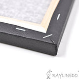 RayLineDo Set of 4pcs Mini Artist Black Canvas Frame 8x8inch ( 20x20cm ) Oil Water Painting Board