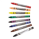 Amazon Basics Washable Crayons - 8 Assorted Colors, 12-Pack