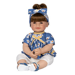 Adora Realistic Baby Doll - Toddler Time Doll - Summer Lovin, 20 inch, Soft CuddleMe Vinyl, Brown Hair/Brown Eyes
