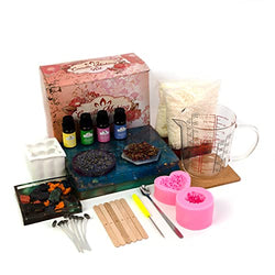 Zoncolor Complete DIY Candle Making Supplies Kit for Adults and Kids - with Silicone Mold, Fragrance Soy Melting Scented Fragrance, All in one DIY Set for Beginner and Pro