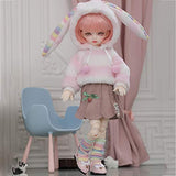 ZDD BJD Girl Doll 10.75 inch 27.3CM Full Set with Costume Accessories Ball Jointed DIY Handmade Girl Doll Model Toy, Great Gift for 3 Year-Olds and Up