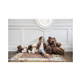 GUND Slumbers Teddy Bear Stuffed Animal Plush, Brown, 17" & Philbin Teddy Bear Stuffed Animal Plush, Beige, 12"