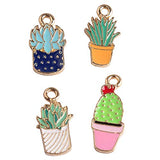 M237-E 8pcs New Cute Assorted Cactus Bracelet Charms Pendants Wholesale