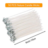 Sntieecr 128 Pieces Candle Making Kit Supplies, DIY Candles Craft Tools with 16 Colors Wax Candle Dye, 50 PCS 6 Inch Candle Wicks, 60 PCS Candle Wicks Sticker and 2 PCS Candle Wicks Holder