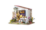 Hands Craft DIY Miniature Dollhouse Kit | 3D Model Craft Kit | Pre Cut Pieces | LED Lights | 1:24 Scale | Adult Teen | Lily's Porch, 165 pcs.