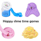 LANUMIONG Slime Kit with 8 Pack Butter Slime, DIY Scented Slime Stress Relief Toy, Include Unicorn, Ice Cream and Donut Slime Accessories, Super Soft and Non Sticky, Party Favors, Birthday Gift.