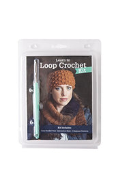 LEISURE ARTS Learn to Loop Crochet Kit | Create Knit Stitches with One Tool - Includes Step by Step