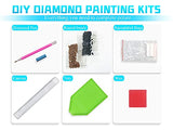 Mushroom Diamond Painting Kits for Adults - 5D Diamond Art Kits for Adults Kids Beginner, DIY Full Drill Diamond Dots Paintings with Diamonds Gem Art Crafts for Adults Home Wall Decor 11.8x15.7inch