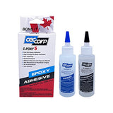 Two Part 5 Minute Epoxy Adhesive C-Poxy 5 by CECCORP is a 8.5 oz General Purpose Structural-unfilled-Fast Setting epoxy. Recommended for bonding Metals, Ceramics, Stone, Glass, Concrete, Wood, Fiber