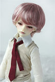 Jusuns D28053 7-8 inch(18-20CM) MSD Enfant Baby Short BJD Wig 1/4 Synthetc Mohair Doll Wigs Many Colors Available (7-8inch, Highlight Pink)