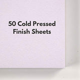 Bellofy 50 Sheet A5 Set of 2 Watercolor Paper Pad - 130 IB/190 GSM Weight - 5.8x8.3 inch - Cold Press Paper - Water Painting Art Notebook Pad - Watercolor Sketchbook - Watercolor Journal