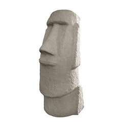EMSCO Group Easter Island Head Statue – Natural Granite Appearance – Made of Resin – Lightweight – 28” Height