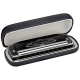 Harmonica, Mugig Professional Harmonica, Standard Diatonic 10 Hole with 1.2mm Plate Structure, Suitable for Any Occasion, like Blues, Folk, Jazz and Pop, Key of C