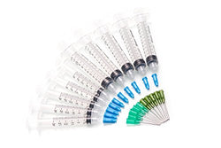 Dispense All M310-10 Pack - Five 3ml, Five 10ml Syringe with 14G & 18G Blunt Dispensing Tips and Syringe Caps