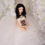 HMANE BJD Dolls Clothes 1/3, Multilayer Stereo Wedding Dress Clothes Set for 1/3 BJD Dolls (No Doll)