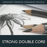 Derwent Inktense Pencils 12 Tin, Premium 4mm Round Core, Firm Texture Water-Soluble, Ideal for Watercolor Drawing, Coloring and Painting on Paper and Fabric with Derwent Graphic Drawing Pencils 12 Tin