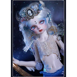 LiFDTC BJD Dolls 1/6 Mermaid SD Doll 11.4 Inch Ball Jointed Doll DIY Toys with Full Set Clothes Wig Makeup Crown, Flexible Joints and Strong Plasticity