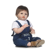 NPK collection Silicone Reborn Baby Dolls Toy 70cm 28inch Reborn Toddler Boy Babies Doll Toy with Bear Kids Birthday Gift Children Clothing Model