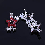 10pcs Star Magic Wand Enamel Cute Pearl Bead Cages Locket Scent Aromatic Essential Oil Diffuser