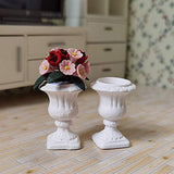 BARMI High Simulation Miniature Doll House Ceramic Roman Column for Dollhouse Decoration,Perfect DIY Dollhouse Toy Gift Set White