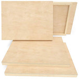 Arteza Wooden Canvas Board, 9x12 Inch, Pack of 5, Birch Wood, Cradled Artist Wood Panels for Painting, Encaustic Art, Wood Burning, Pouring, Use with Oils, Acrylics