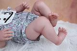 GUESSBELLY Reborn Baby Doll with 3D Marble Texture Skin Visible Veins, 18inch Realistic Newborn Babies with Cloth Body and Soft Silicone Real Touch