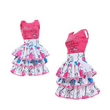 BJDBUS 10 Sets Clothes for 11.5 in Girl Doll, Handmade Casual Daily Wear Outfits Dressing Up Accessories