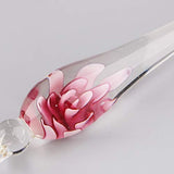 Misright Writing Ink Quill Pens Set, 13Pcs/Set Cherry Blossom Rain Bottled Dip Glass Pen,Signature Pen Art Supplies Gifts