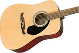 Fender FA-125 Dreadnought Acoustic Guitar, Walnut Fingerboard, Natural