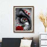 KTHOFCY 5D DIY Diamond Painting Kits for Adults Kids Eye Full Drill Embroidery Cross Stitch Crystal Rhinestone Paintings Pictures Arts Wall Decor Painting Dots Kits 15.7X11.8 in