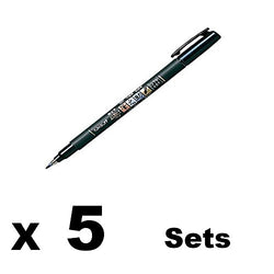 Tombow Fude Brush Pen, Fudenosuke, Soft (GCD-112)×5sets