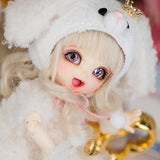 HGCY 6.1Inch BJD Female Little Cute Baby Dolls, Girl Doll Clothes Set for 1/8 BJD Doll, Fit Cosplay Party Dress Up