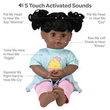 Adora My Cuddle & Coo Baby “Cuppy Cake” - Touch Activated Doll with 5 Sounds: She Cries, Coos, Giggles, Kisses Back & Says Momma