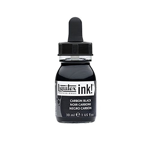 Liquitex Professional Acrylic INK! 1-oz Jar,  Carbon Black