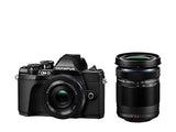 Olympus OM-D E-M10 Mark III Kit, Micro Four Thirds System Camera (16 Megapixel, 5-Axis Image Stabilisation, Electronic Viewfinder) + M.Zuiko 14-42 mm EZ Zoom Lens + M.Zuiko 40-150 mm Telezoom, Black