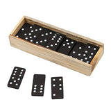 Kicko Mini Wooden Dominoes Set - 12 Pack - Miniature Classic Board Games - Small Blocks, Educational Toys, Game Tiles, Leisure Time, for Teens and Adults