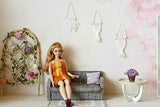 Macrame Wall Hanging Dollhouse Miniature Boho Accessories 1:6 scale Diorama