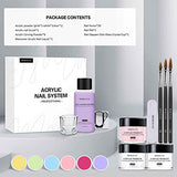 Morovan Acrylic Nail Kit Acrylic Powder with Professional Liquid Monomer For Nail Extension Acrylic Nail Brush Nail Art Starter Kit