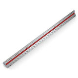 Arteza 12" Triangular Architect Scale Aluminum Color-Coded Grooves (Imperial)
