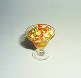 Fruit salad, fruit platter. Dollhouse miniature 1:12