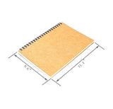 Spiral Sketch Book Kraft Cover Blank Sketch Pad Wirebound Sketching for Drawing Painting 8.5x11-Inch (1 Pack) 200 Pages/ 100 Sheets