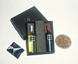 Wine "50 shades of gray". Dollhouse miniature 1:12