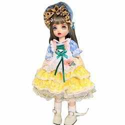 Original Design BJD Doll 1/6 SD Dolls 11.8 Inch 18 Ball Jointed Doll DIY Toys with Clothes Outfit Shoes Wig Hair Makeup,Best Gift for Girls Kids Children - Princess