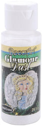 DecoArt Glamour Dust Iridescent Glitter 1.04 Ounces-Crystal