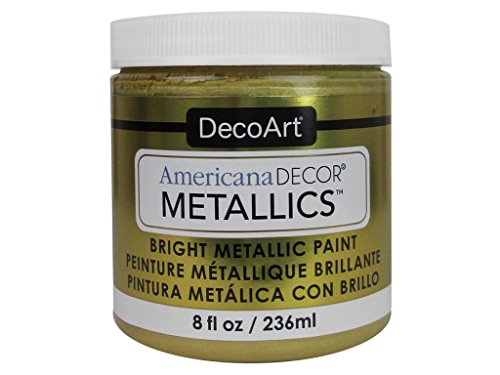 DecoArt DECADMTL-36.14 Ameri Deco Mtlc 8oz Soft Gold Americana Decor Metallics 8oz Soft Gold