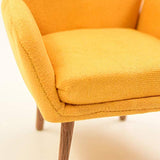 LoveinDIY Dollhouse Sofa Chair - Miniature Dolls House Furniture Arm Chair - Modern Simple Design - 1/6 Scale - Yellow