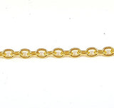 10ft (3.1m) Gold Solid Brass Cable Chain Spool for Jewelry Making- Soldered (3mm x 4mm)